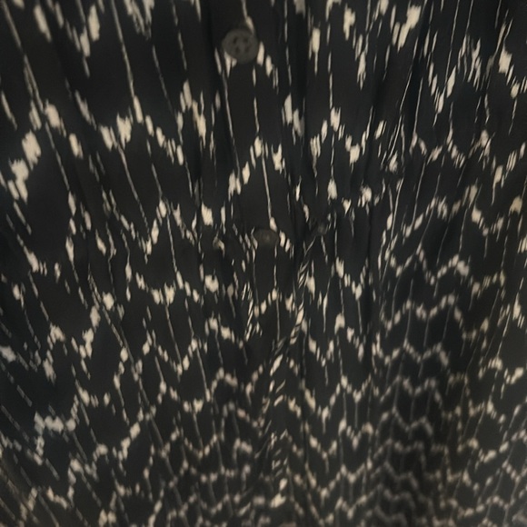 Navy and White Maxi Dress - Picture 3 of 4